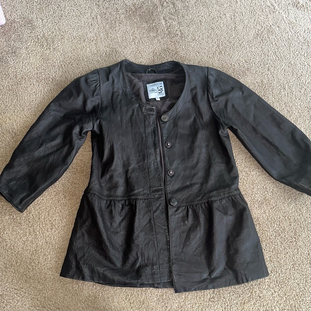 Barney’s and Madison Marcus Leather coat